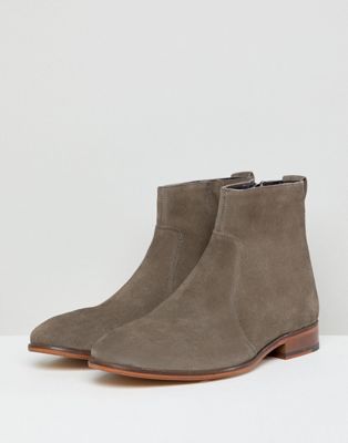 asos grey chelsea boots