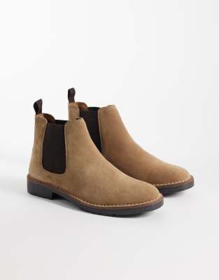 Asos Design Chelsea Boots In Neutral