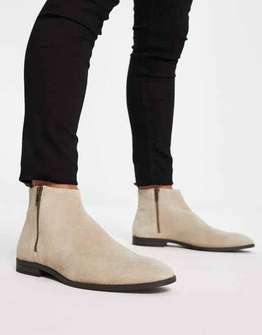 Asos design aura hotsell suede chelsea ankle boots