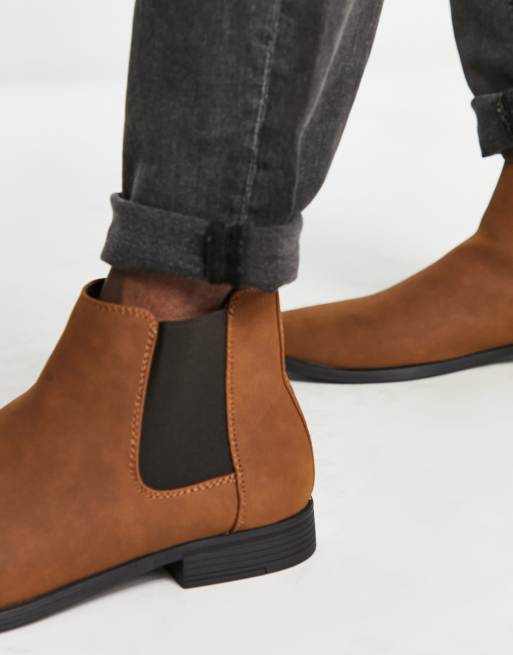 Asos tan hot sale chelsea boots