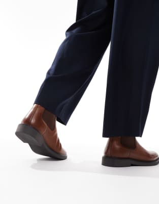 Asos Design Chelsea Boots In Brown