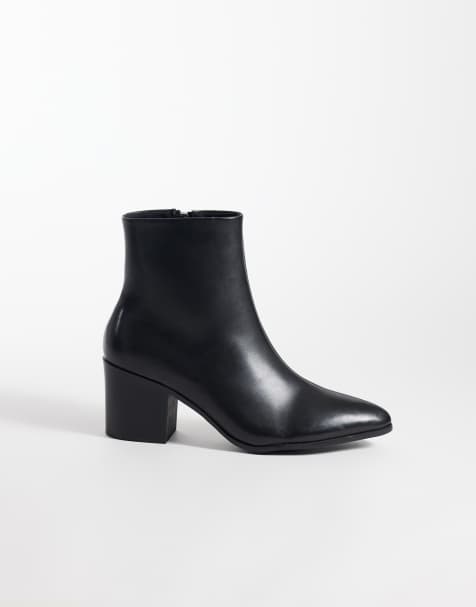 ASOS DESIGN chelsea boots med klack i svart - view 1