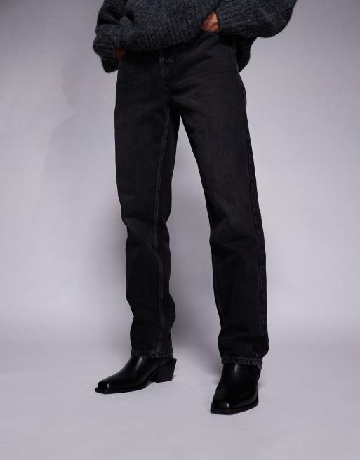 ASOS DESIGN - Chelsea boots met Cuban hak en gesp in zwart leer, 3 van 4