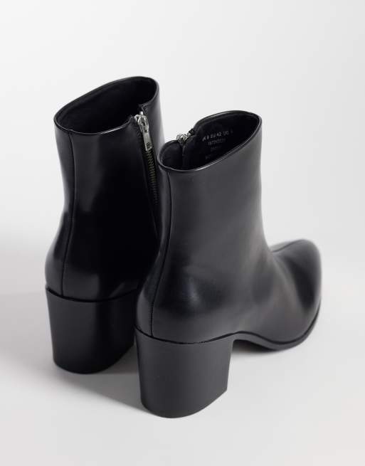 ASOS DESIGN Chelsea boots met hak in zwart, 4 van 4