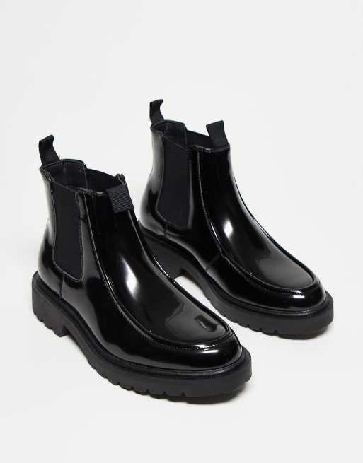ASOS DESIGN - Chelsea boots met zool met profiel in zwart, 3 van 3