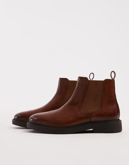 ASOS DESIGN - Chelsea boots van glanzend bruin leer, 2 van 4