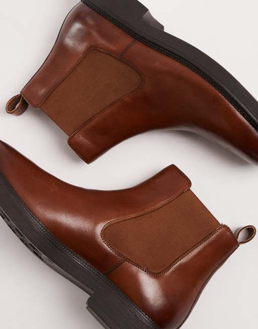 ASOS DESIGN - Chelsea boots van glanzend bruin leer, 4 van 4
