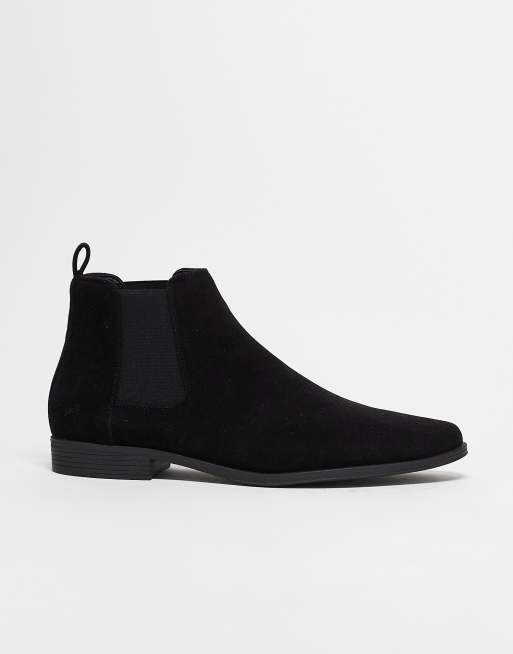 ASOS DESIGN - Chelsea boots van zwarte imitatiesuède, 2 van 5
