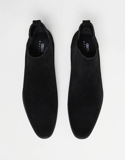 ASOS DESIGN - Chelsea boots van zwarte imitatiesuède, 3 van 5
