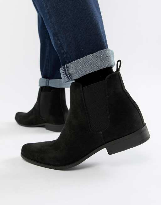 ASOS DESIGN - Chelsea boots van zwarte imitatiesuède, 2 van 4