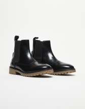 ASOS DESIGN chelsea boots in black faux suede | ASOS display picture 2