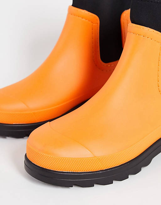 Heren Schoenen voor voor Boots voor Regenlaarzen ASOS Chelsea Regenlaarzen Met Detail Van Scubastof voor heren 