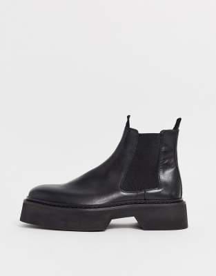 tall black chelsea boots