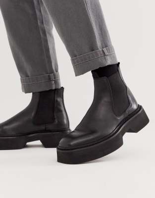 square toe chelsea boots mens