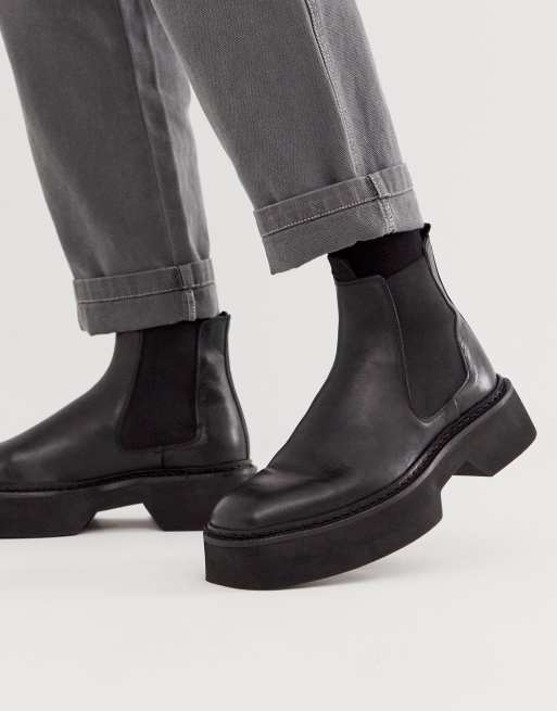 Square cheap chelsea boots