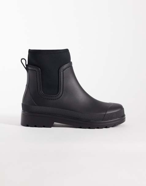 ASOS DESIGN chelsea wellington boots in black - view 1