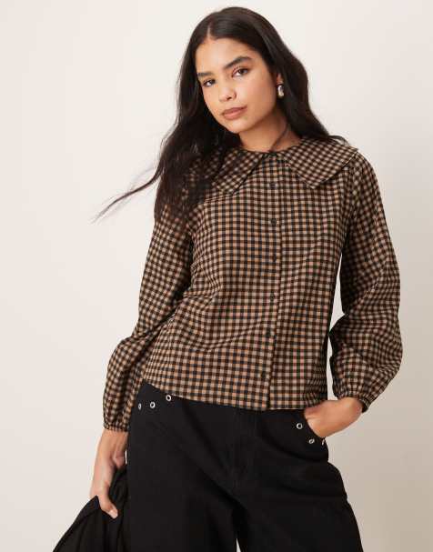 ASOS DESIGN - Chemise à carreaux avec col - view 1