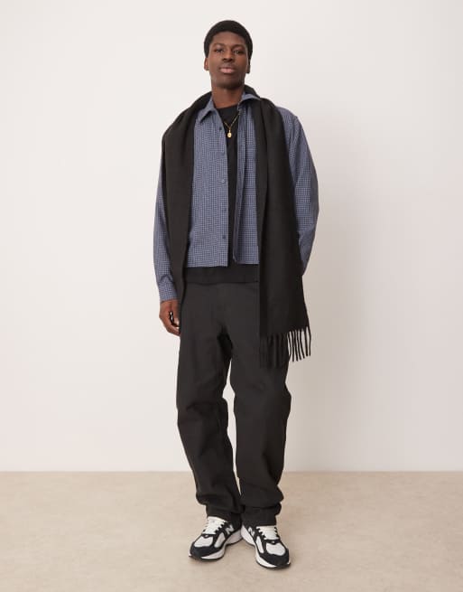 ASOS DESIGN - Chemise à carreaux coupe carrée oversize en flanelle - Bleu, 2 de 4