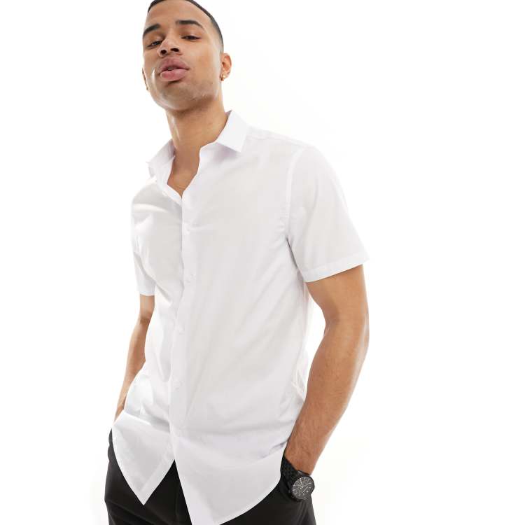 Chemise Manches Chemise Blanche Homme Asos ASOS DESIGN