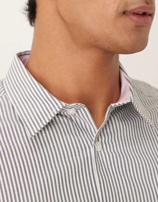 ASOS DESIGN - Chemise ajustée à rayures - Vert, 5 de 5
