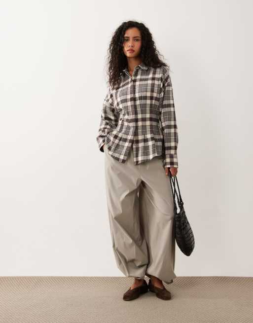ASOS DESIGN - Chemise cintrée à carreaux - Gris, 2 de 4