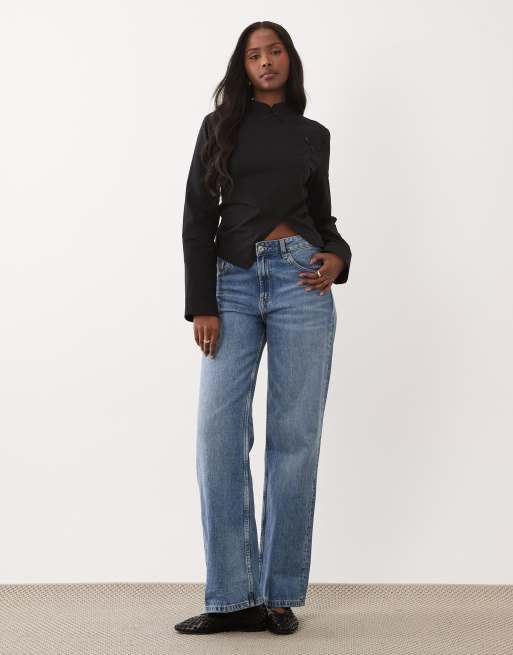 ASOS DESIGN - Chemise cintrée à col Mao - Noir, 2 de 4