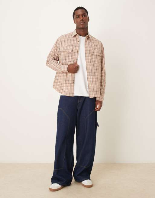 ASOS DESIGN - Chemise classique à carreaux - Neutre, 2 de 5