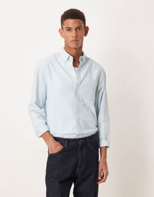 ASOS DESIGN - Chemise coupe classique en tissu Oxford - Bleu clair