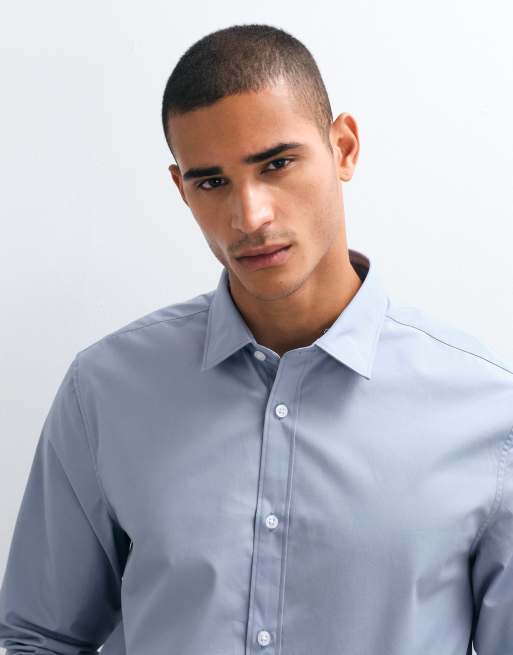 ASOS DESIGN - Chemise coupe classique habillée - Bleu clair, 2 de 5