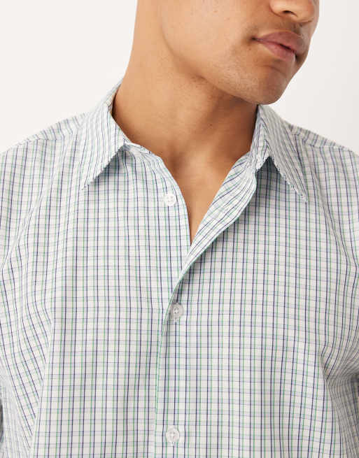 ASOS DESIGN - Chemise décontractée à carreaux - Bleu, 5 de 5