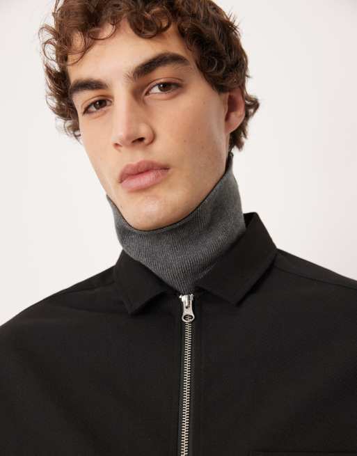 ASOS DESIGN - Chemise décontractée à fermeture éclair - Noir, 5 de 5