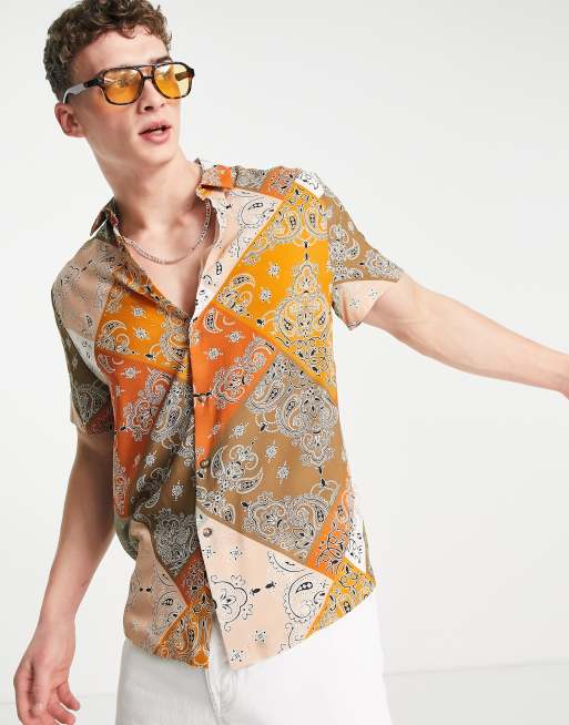 ASOS DESIGN - Chemise décontractée à imprimé cachemire bandana