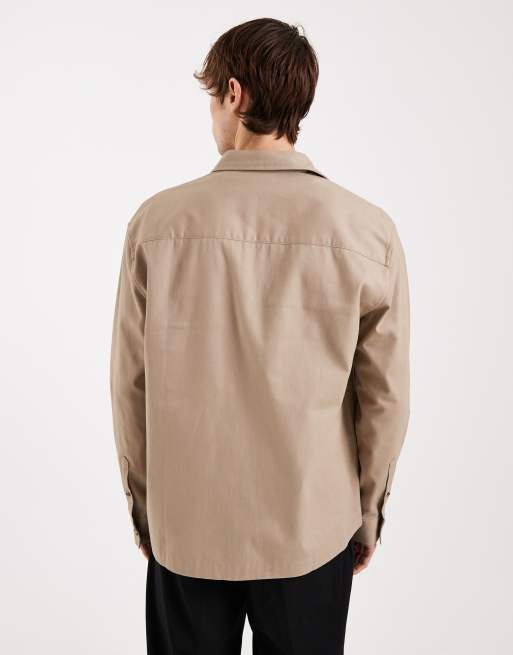 ASOS DESIGN - Chemise décontractée - Beige, 4 de 5