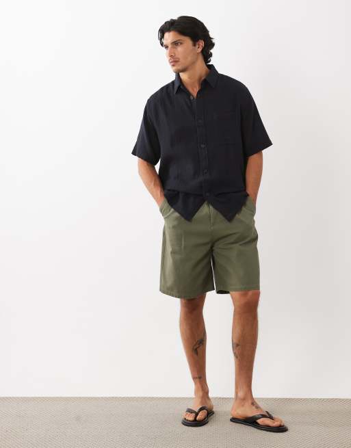 ASOS DESIGN - Chemise décontractée en gaze - Noir, 2 de 5