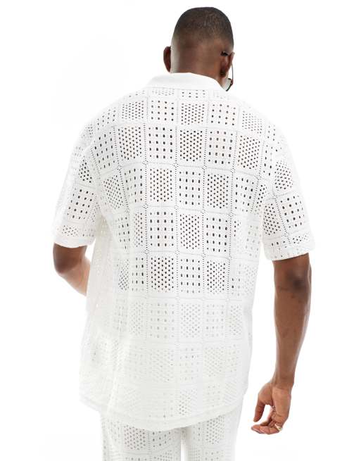 Chemise façon crochet - Blanc - FEMME | H&M FR