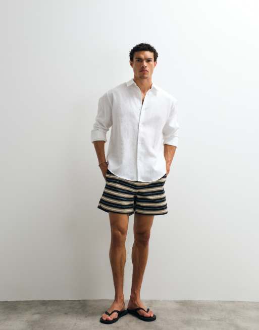 ASOS DESIGN - Chemise d'ensemble décontractée en pur lin - Blanc, 3 de 9