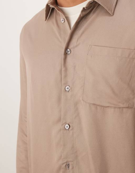 ASOS DESIGN - Chemise d'ensemble décontractée - Marron, 5 de 5