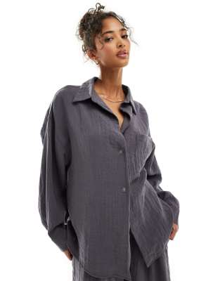 Chemise Femme R13 Col Tombant Carreaux Floraux Oversize - XS - Coton - Petit Défaut