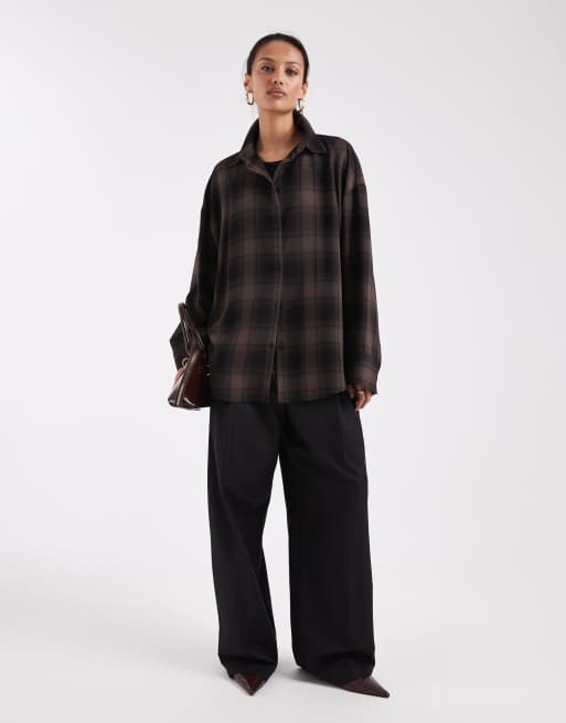 ASOS DESIGN - Chemise oversize à carreaux et manches amples, 3 de 4