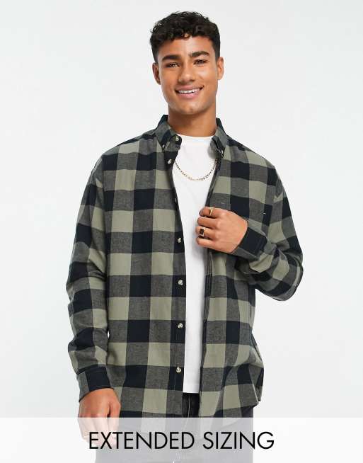 ASOS DESIGN - Chemise oversize style années 90 avec poches plaquées - Noir  délavé vaporisé