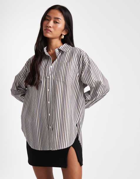 ASOS DESIGN - Chemise oversize à rayures style garçonne - view 1