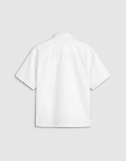 ASOS DESIGN - Chemise oversize coupe carrée en popeline - Blanc, 7 de 9