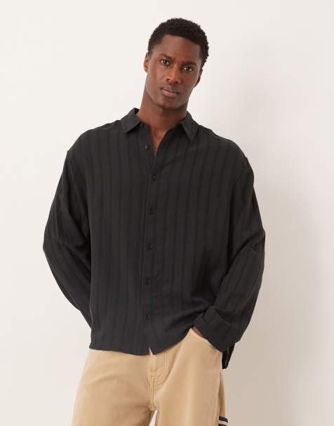 ASOS DESIGN - Chemise oversize en broderie anglaise - Noir - view 1