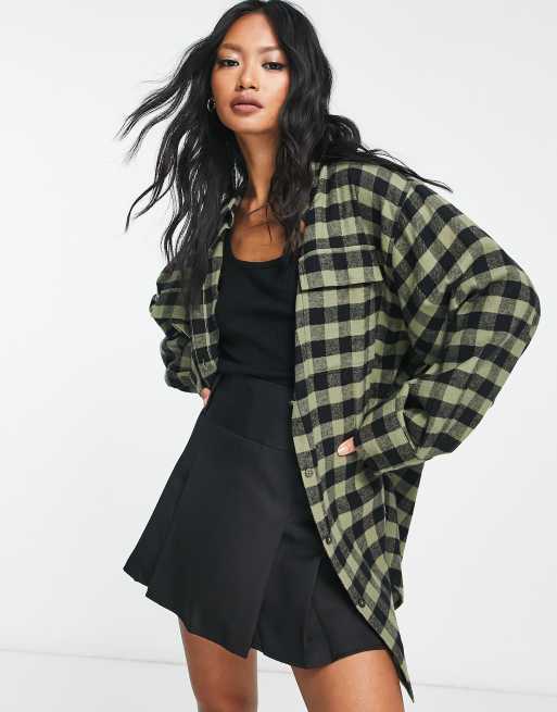 Chemise Large Oversize Courte Avec écharpe Assortie - Taille EG - Top HoC717