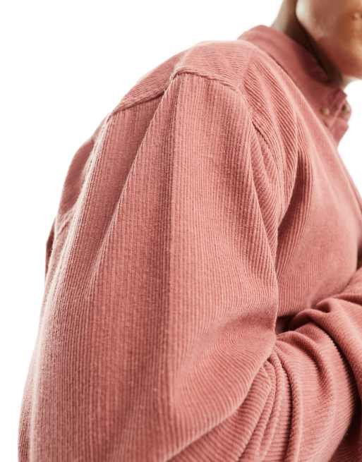 ASOS DESIGN - Chemise oversize en velours côtelé style années 90 - Rose, 2 de 4