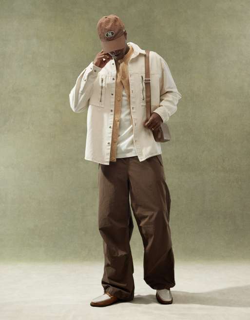 ASOS DESIGN Chemise oversize style années 90 Écru ASOS