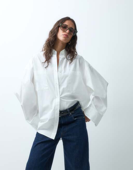 ASOS DESIGN chemise oversize XL blanche, 3 de 7