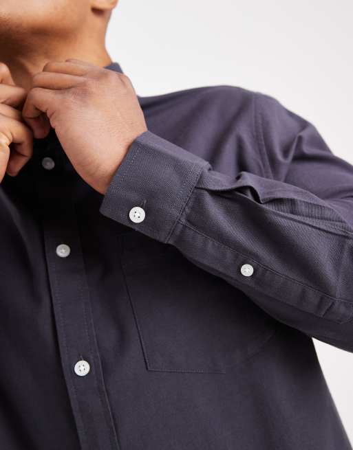 ASOS DESIGN - Chemise Oxford classique - Gris, 5 de 5