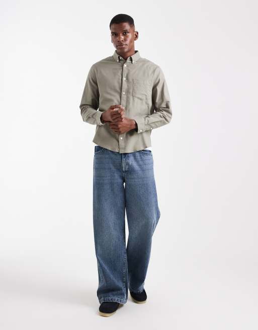ASOS DESIGN - Chemise Oxford classique - Kaki, 2 de 5