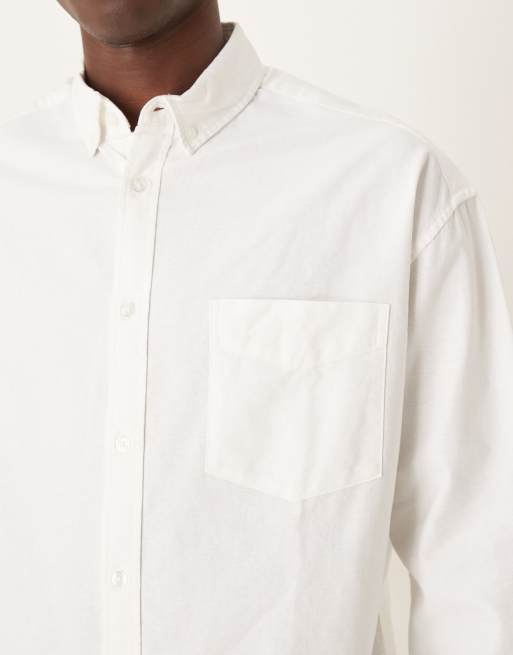 ASOS DESIGN - Chemise Oxford oversize style années 90 - Blanc, 5 de 5